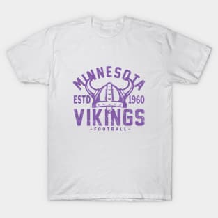 Retro Minnesota Vikings 2 by Buck Tee Originals T-Shirt